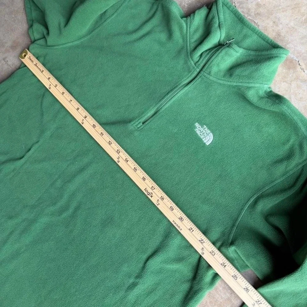 Vintage The North Face green quarter zip fleece